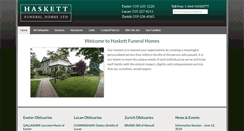 Desktop Screenshot of haskettfh.com
